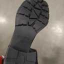 Steve Madden Women's Deegan Fashion Lug Sole Knee High Leather Heeled Boot, 9.5, Black