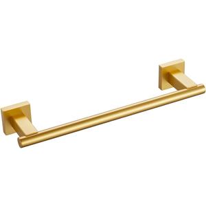 Miyili 12-Inch Hand Towel Bar Stainless Steel Towel Holder Rack for Bathroom or Kitchen Wall Mount Gold Finish, A02G30A