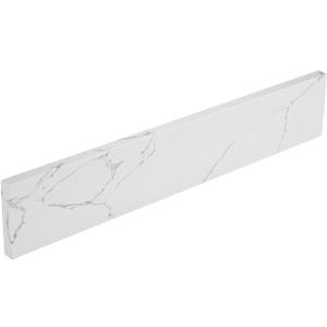 21 in. W x 4 in. H Engineered Stone Sidesplash for Bathroom Vanity Sink Top in Calaeatta Pearl