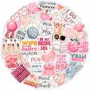 100Pcs Bachelorette Stickers for Scrapbooking, Bride Stickers for Water Bottle - Bachelorette Party Supplies - Gift for Women & Men