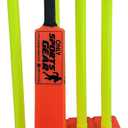 Kids Plastic Cricket Set Includes Bat Ball Stumps Base & Carry Bag, 31"