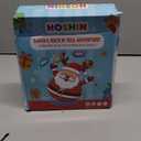 Inflatable Santa Reindeer Ring Toss Game with Wobbling Punching Bag, Christmas Party Game for Kids and Adults, Holiday Decoration