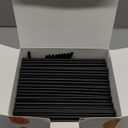 [1000 Pcs] Black Disposable Cocktail Short Straws - 5 Inch Coffee & Cocktail Stirrers Plastic Straws 0.16 Inch Diameter for Whiskey, Bar, Club, Soda, Cocktail, Teas