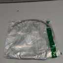 AN3 Braided Steel Turbo Oil Feed Line 90 Degree to Straight Hose End, 30" Remote Turbocharger Oil Drain Return Line Universal for Car Durable Stainless Steel PTFE Silver Tone