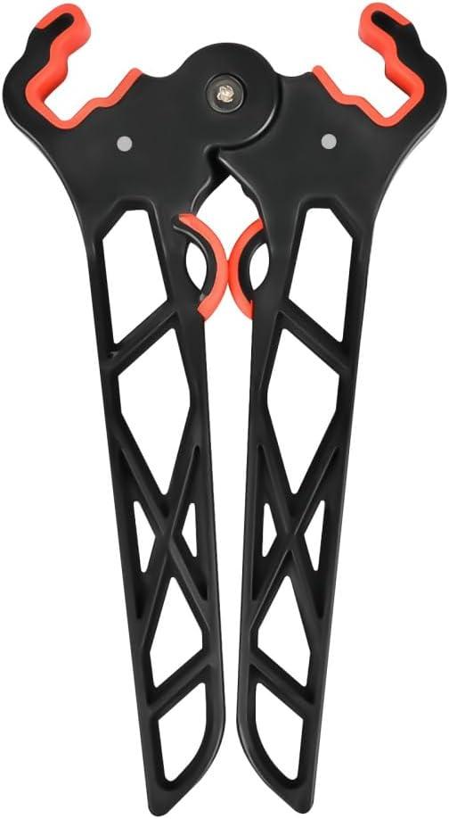 DONGKER Archery Bow Stand,Foldable Compound Bow Stand Silicone Wrapping Jaw for Bowhunting Outdoor Hunting Shooting