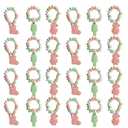 Christmas Candy Bracelets, 24 Individually Wrapped Holiday Treats, Perfect Stocking Stuffer Candies, 10.16 Ounces