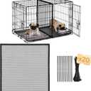 Upgraded Thickened Dog Crate Divider Panel for 24 Inch Crate, Durable Puppy Kennel Divider with Ties, Adjustable Training Accessory (Divider Only) 18" H x 16.5" W