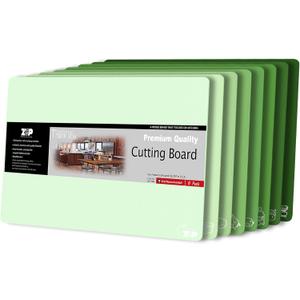 ZVP Plastic Cutting Boards for Kitchen, Flexible Cutting Mats, Gradient Green Chopping Boards with Food Icon, Non-Slip, Non Porous, BPA Free, Dishwasher Safe ZVP Plastic Cutting Boards for Kitchen, Flexible Cutting Mats, Gradient Green Chopping Boards with Food Icon, Non-Slip, Non Porous, BPA Free, Dishwasher Safe