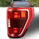 Nakuuly Tail Light with Blind Spot Compatible With 2021 2022 2023 Ford F150 XLT Right Passenger Side Taillight Rear Brake Lamp Halogen Type Without Bulb # ML3Z13404C (Module NOT Included)