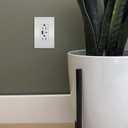 Radiant USB Plugs for Wall Outlet, 15 Amp, Tamper-Resistant and Ultra-Fast USB A and USB C Outlet plug, with standard three-prong, White, Manufactured by Legrand