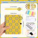 Sayglossy 72 Pcs Inspirational Notebook with Smile Face Pen and Sticky Note, Bulk Back to School Gifts from Teacher, Positive Affirmation Gifts for Student, Coworkers, Team(Weekly Planner Journal)