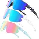 SEKKAF Kids Baseball Sunglasses for Boys Girls Youth Softball Cycling Sports Sunglasses UV400 Protection Age 5-12