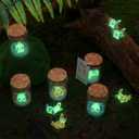 20 Sets Employee Appreciation Gifts Bulk, Luminous Mini Resin Axolotl Glow in The Dark with Bottle Wish Card, Axolotl Party Favors Staff Appreciation Gifts for Employees