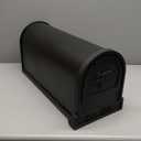 ARCHITECTURAL MAILBOXES Gibraltar Mailboxes Arlington Large Capacity Galvanized Steel Textured Black, Post-Mount Mailbox, AR15B000