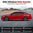 Canvcle Window Visors Rain Guards for 2025 2026 Toyota Camry Accessories, Outside-Mount Tape-On Side Window Wind Deflectors Vent Visors Shades Rainproof 4PCS