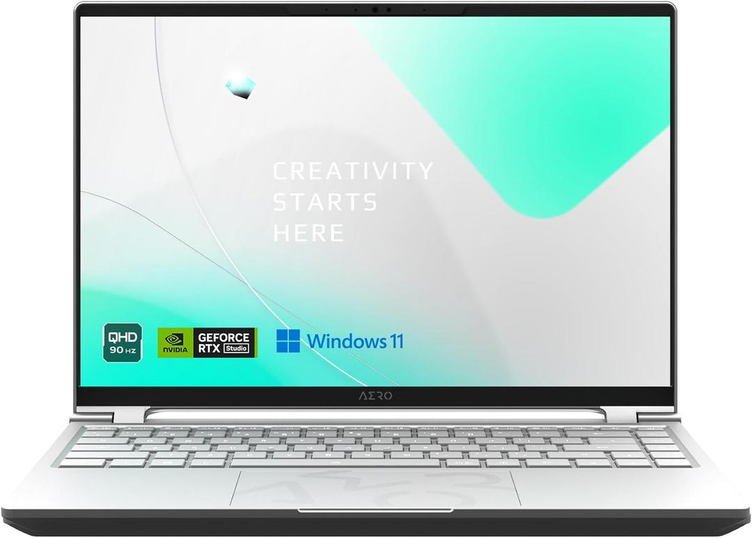 GIGABYTE AERO 14 OLED - 14.0" 16:10 2.8K QHD+ 2880x1800 90Hz OLED - NVIDIA GForce RTX 4050 GPU 6GB GDDR6 - Intel Core i5-12500H - 16GB DDR5 RAM - 1TB SSD - Windows 11 Home (AERO 14 OLED 9MF-E2USBB4SH)