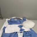 Women Costume Dress Cosplay Maid Outfit Princess Gown Suit Halloween Party Dress Up (XL, Blue)