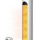 Space Heater, 34" Space Heater for Large Room with Remote, 1500W Tower Heater with 12H Timer, 70 Oscillating, Adjustable Thermostat, Overheating & Tip-over Protection, Indoor Use, White