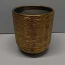 Amazon.com : SUNPOTFOR Ceramic Flower Pot for Indoor Plants - 10 Inch Plant Pot with Drainage Hole and Saucer, Decorative Round Outdoor Indoor Planter, Housewarming Gifts, Home Garden Decor, Gold : Patio, Lawn & Garden