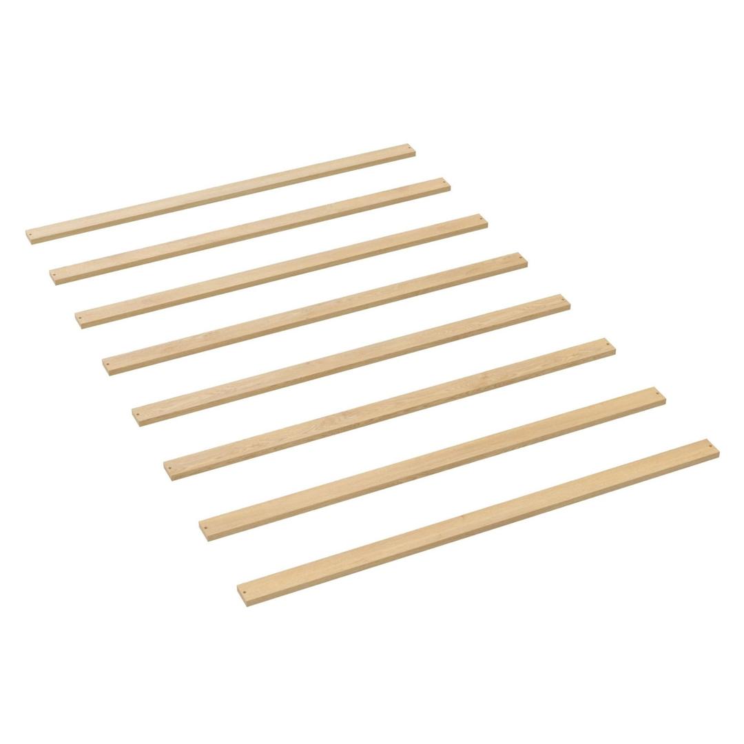 Replacement Bed Slats for Twin, Full, Queen & King Beds; Solid Wood Support (52.5" Slats)