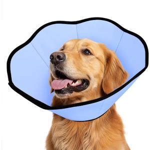 MIDOG Dog Cone Collar After Surgery, Soft Dog Cone Alternative to Stop Licking,Adjustable Elizabethan Recovery Cones for Small to Large Sized Dogs (XL, Blue)