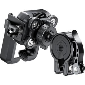 Motorcycle-Phone-Mount & Bike Phone Holder - Durable Phone Holder for Bike and Motorcycle, Bicycle Phone Mount, Fits All Smartphones (Black)