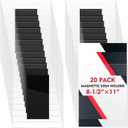 20 Pack Magnetic Sign Holder 8. 5'' x 11'' Rigid Plastic Wall Document Paper Holders Magnetic Picture Frame for Refrigerator/locker Clear PVC Paper Display for Office School Home Store