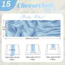 15 Pack Baby Blue Cheesecloth Table Runner 17 x 108 inch Cheese Cloth Table Runners 9ft Blue Table Runner Rustic Romantic Sheer Gauze Runner for Wedding Party Baby Shower Table Decoration