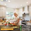 Ensenior 12 Pack 6 Inch LED Recessed Light, 6000K Dimmable Canless Wafer