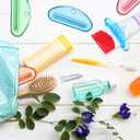 Toothpaste Squeezer, Toothpaste Squeezer Tube Roller 10 Pcs Plastic Holder Clips Plastic Clips for Saving Facial Cleanser Creams Paint for Bathroom Home and Apartment Essentials