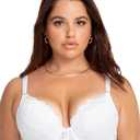 Smart & Sexy Womens Maximum Cleavage Underwire Push Up Bra, 36B (White)