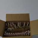 Rubtlamp 90Pcs Gold Plastic Silverware, Gold Plastic Utensils With Pink Handles Include 30 Plastic Gold Knives, 60 Plastic Forks and Spoons, Pink Plastic Silverware Heavy Duty For Party