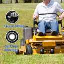 11x4.00-5 Flat Free Lawn Mower Tire and Wheel with Bearing Bore 3/4" or 5/8", 3.4"-4"-4.5"-5" Centered Hub, Smooth Tread Tire for Zero Turn Mowers, 2 Pack