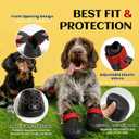 Dog Shoes for Hot Pavement - Comfortable Paw Protection for Medium & Large Dogs, Adjustable Strap & Non-Slip, Easy-Clean, Outdoor Sports Boots, Dog Booties for Summer Rain (Black, XL)