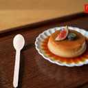 Gmark 100 ct Wooden Spoons, 6.5" Length, No Plastic Earth-Friendly, Disposable Biodegradable Wooden Cutlery, Green Product (Bag of 100pcs) GM1045