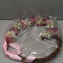 Heart Shaped Flower Wreath, Spring Wreath, Artificial Flower Wreath for Valentine's Day, Photography Props Sweet Love Wreath