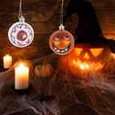 12pcs Christmas Hanging Balls Ornaments: 2.36 Plastic Glitter Shatterproof Balls for Decorations - Pumpkin Jack Spider Eyeball Decor for Party Holiday Tree Haunted House Party