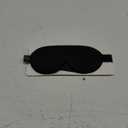 YFONG Weighted Sleep Mask, Women Men 3D Blocking Lights Sleeping Mask (4.2oz/120g), Pressure Relief Night Sleep Eye Mask with Adjustable Strap, Eye Cover Blindfold for Travel Nap Yoga, Black