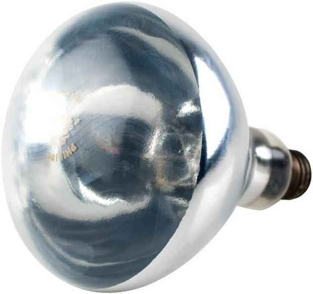 Philips BR40 Heat Lamp Light Bulb: 250-Watt, Infrared, E26 Medium Screw Base