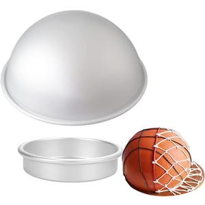 Cake Sphere Pan 8 Inch 3D Half Ball Cake Pan to Create Any Ball Shaped Cake Soccer Shaped Baking Pans DIY Birthday Spher