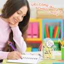24 Set Back to School Stationery Set for Students, First Day of School Ballpoint Pens Mini Notebook Gift Card Welcome to School Gifts for Classroom Gifts Goodie Bags Fillers Party Favors