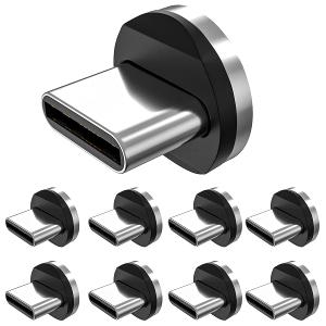 Magnetic Connector Tips Head for Type C Android Devices (9 Pack), Magnetic Phone Cable Adapter