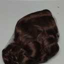 Amnenl Brown 1920s Wig for Women Long Finger Wave Vintage Wigs Lady Synthetic Cosplay Costume Wig