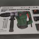 WORKBLESS 1-1/ 2 Inch SDS-MAX Heavy and Duty Rotary Hammer Drill: 13 Amp Corded Hammers Drill - Hammers Drill for Concrete Demolition Chipping, 3 Functions, 6 Speeds, Safety Clutch, 2 Chisel