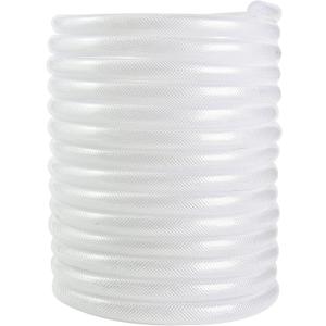 5/8’’ ID × 7/8’’ OD - 50 ft Clear Braided Hose Plastic Vinyl Tubing,High Pressure Flexible Reinforced PVC Tube for Transfer Water Air Oil, BPA Free & Non-Toxic