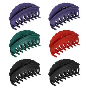 6pcs Large Hair Claw Clips for Women Banana Hair Clips Octopus Hair Clip French Barrette Hair Clips Thick Hair Clip Holder Shower Hair Supplies Plastic Hair Claw Large Claw Clip Hairpin