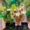 4 x 40 Inch Green Number Balloon 4, Large Number Foil Balloons Mylar for Girl Boy Birthday Party Celebration Decorations Supplies, Digital Balloons for Wedding Anniversary Events Decorations