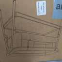Uuoeebb Baby Bassinet, Bedside Bassinet for Baby, 2-in-1 Bedside Sleeper with Mattress, Half-Mesh Breathable Design, 4 Auto-Lock Wheels, Storage Basket, Easy Assembly (Grey), Crib