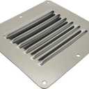 Boat Cabin Vents Louver Grill Cover Ventilation Louver 4-1/2" X 5" 316 Stainless Steel Stamped Air Venting Panel Cover 2 Pack