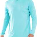 NORTHYARD Men's Sun Protection Shirt UPF 50+ Hoodie Long Sleeve Fishing Swim Rash Guard Shirts UV SPF Lightweight Running (Green, S)